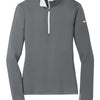 Nike Ladies Dri-Fit Stretch 1/2-Zip Cover-up - Gray