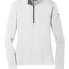 Nike Ladies Dri-Fit Stretch 1/2-Zip Cover-up - White