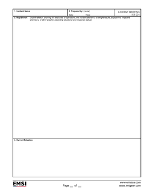 ICS-201 Incident Briefing Page 1 Poster