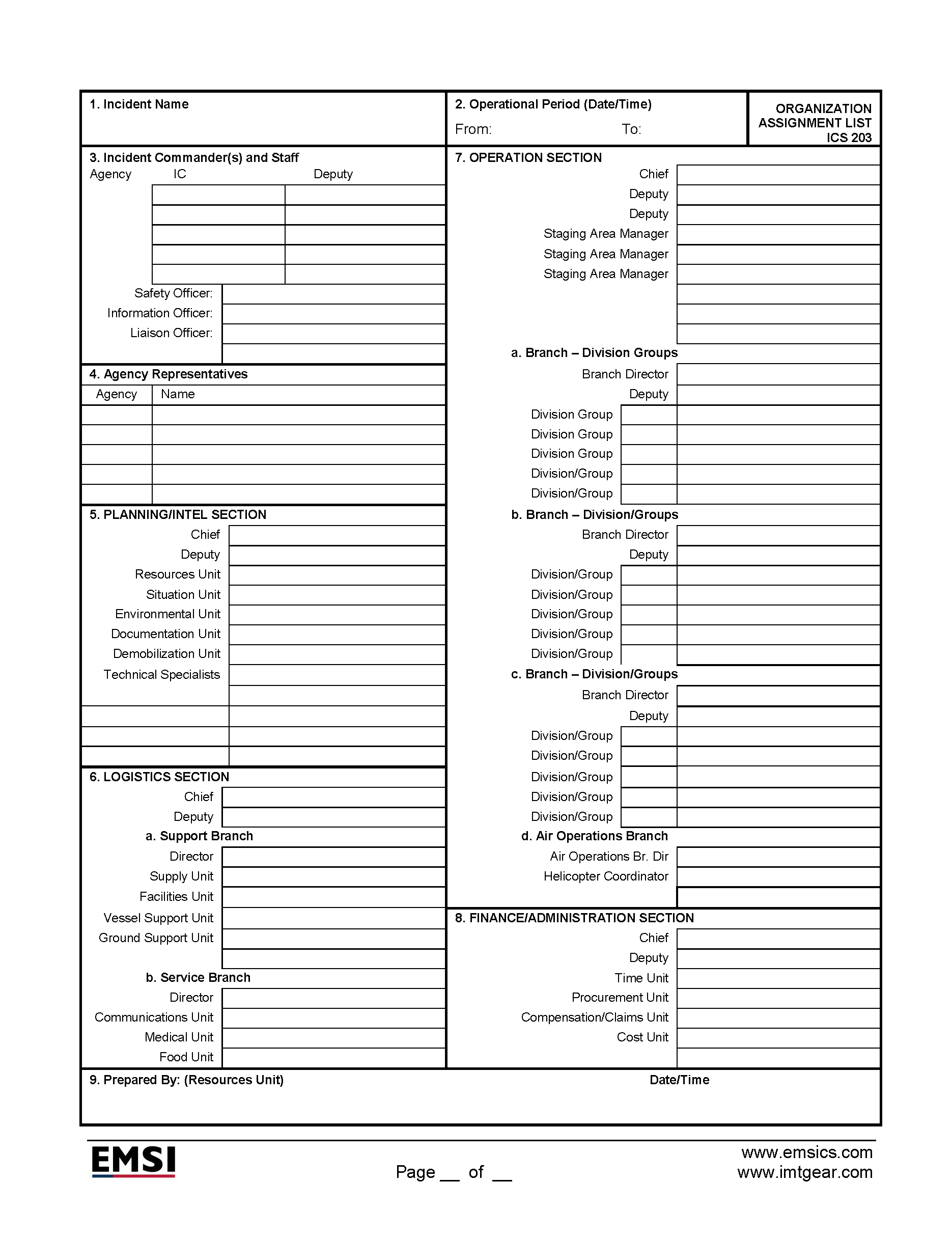 ICS Forms Posters