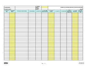 ICS-261 Incident Accountable Resource Tracking Sheet Form Poster