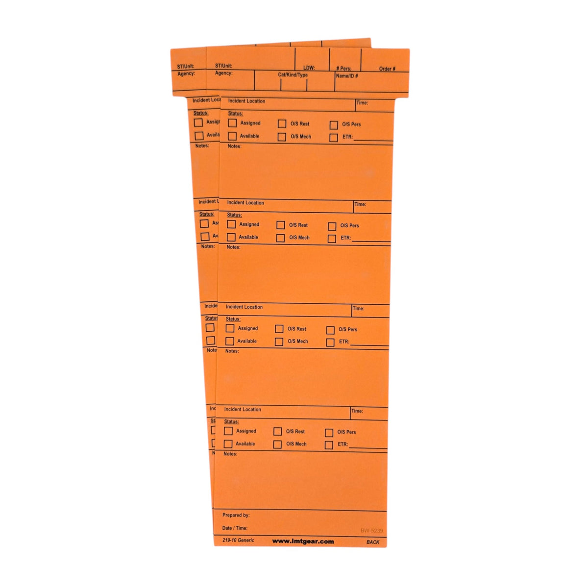 Ics Card Guide ICS-219 Generic T-Cards