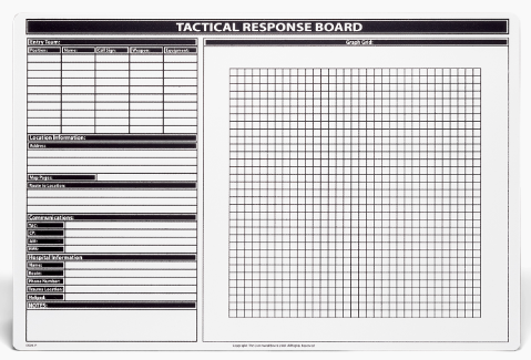 Command Board Tactical Entry Dry Erase Screen