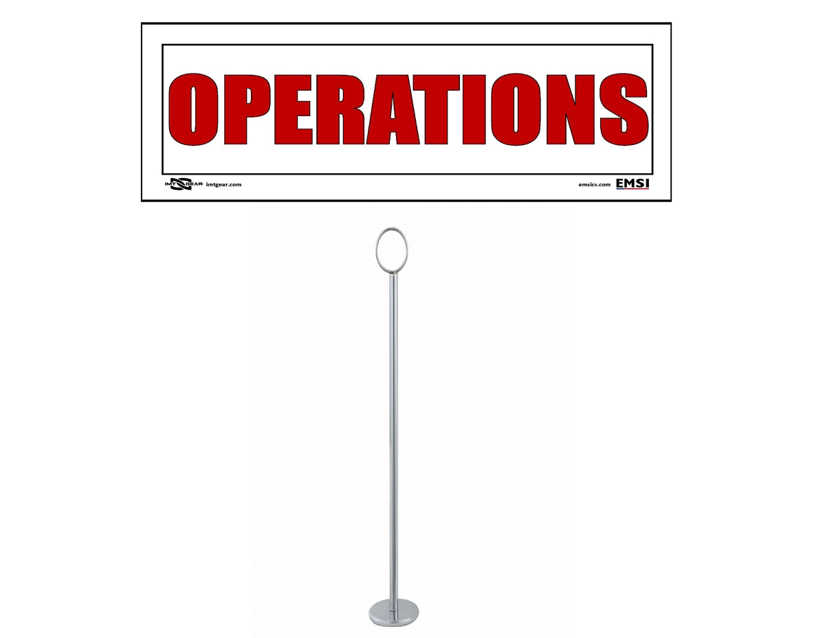 Tabletop Functional Signs Kit with Stands