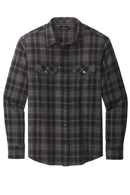 Port Authority Long Sleeve Ombre Plaid Shirt